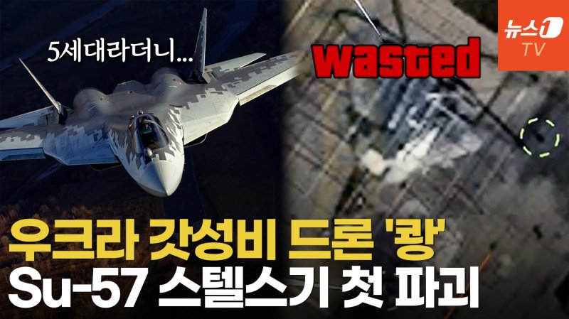 [영상] 사상 최초 러 스텔스기 파괴…우크라가 450억 최첨단 전투기 파괴한 방법