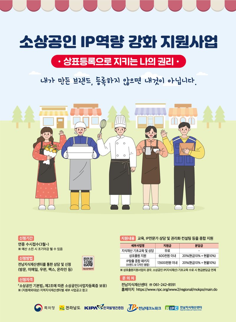 전남도, 소상공인 지식재산 역량 강화로 지속 가능 성장 촉진