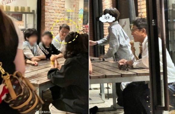 "이수만 뒤에 미소년 줄줄이 걸어간다" 中목격담 화제