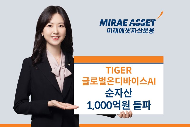 ‘TIGER 글로벌온디바이스AI ETF’ 순자산 1000억 돌파