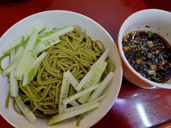 [이맛어때]초록 건강 여름맛, 면사랑 녹차 메밀 소바