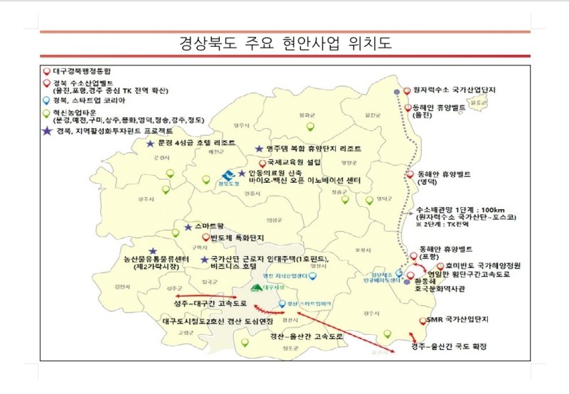경북 주요 현안사업 [경북도 제공. 재판매 및 DB 금지]