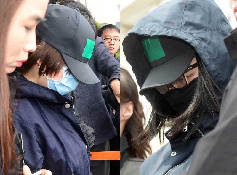 8세 여자 초등학생을 유괴·살해한 뒤 시신을 훼손해 유기한 김 모 양(왼쪽)과 공범 박 모 양. ⓒ News1 DB