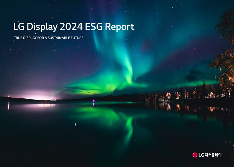 LG디스플레이가 발간한 '2024 ESG 리포트'. LG디스플레이 제공