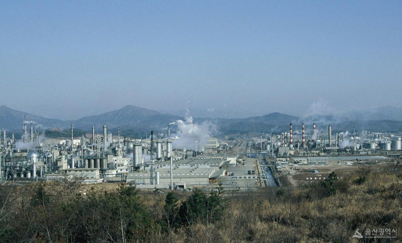 울산지역 굴뚝 대기오염물질 배출량 전국 평균 이하로 감소