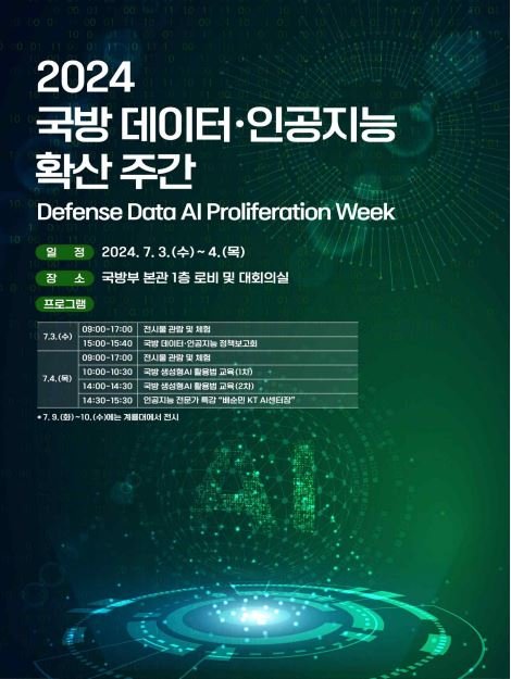 '국방 데이터·인공지능 확산주간' 행사..."AI 과학기술 강군 육성한다"
