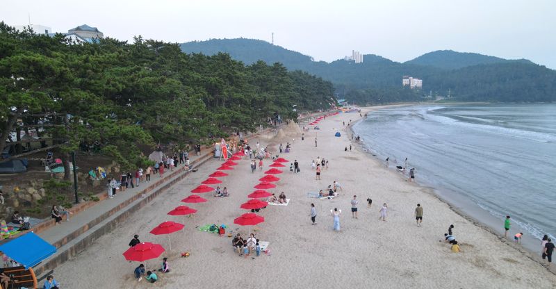 전남도가 오는 6일 보성 율포솔밭해수욕장을 시작으로 도내 58개 해수욕장을 개장한다. 사진은 해남 송호해수욕장 모습. 전남도 제공