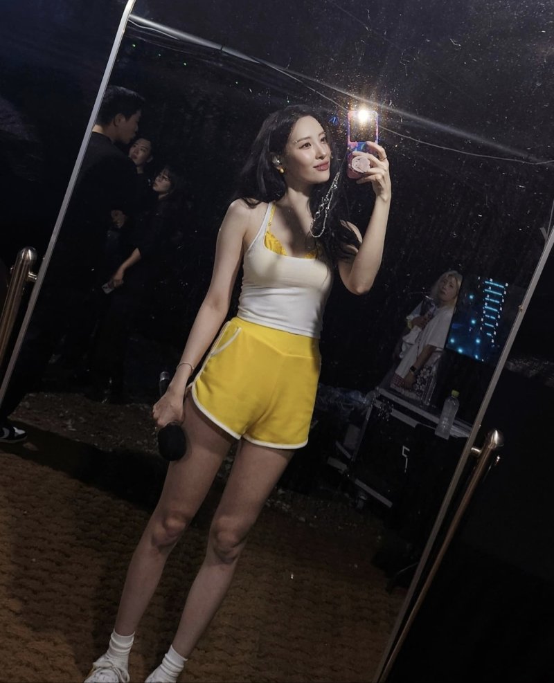 선미, 워터밤서 노란 비키니…청순 글래머