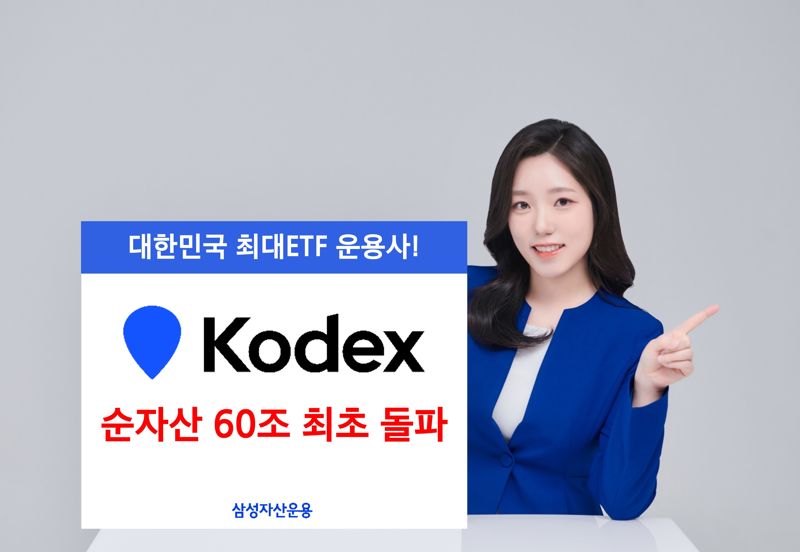  삼성운용, KODEX 순자산 60조원 돌파...업계 최초