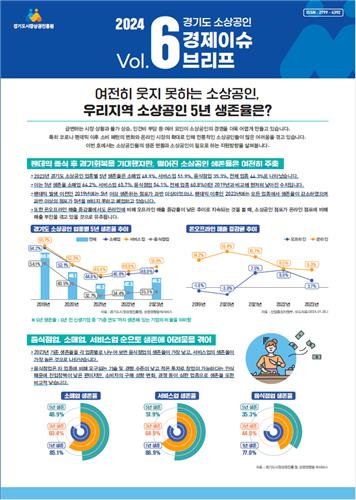 경기도 소상공인 5년 생존율 44%...코로나19 이전보다 어려워