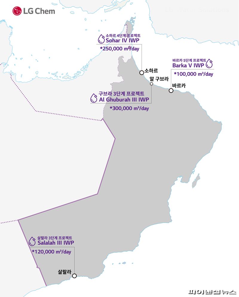 오만 바닷물 절반은 LG화학 필터로 거른다