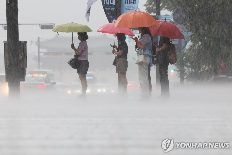 서울 전역에 호우경보…수도권 올해 첫 호우긴급재난문자