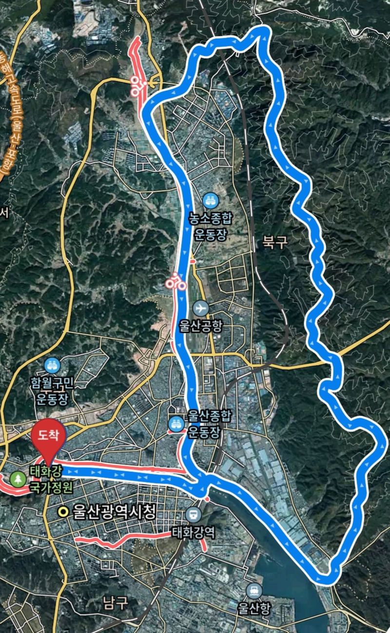 제21회 울산 울트라랠리 하프코스 58km 구간