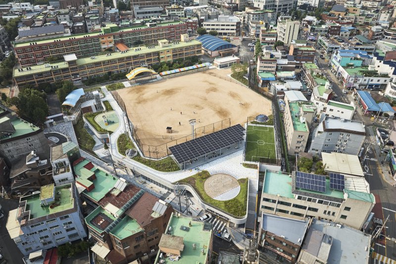 학교복합시설인 경기 시흥시 '소래너나들이' 전경 경기 시흥시 제공