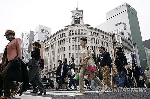 도쿄 긴자 거리. 연합뉴스