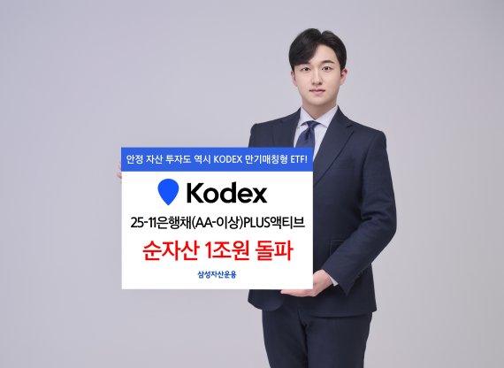 KODEX 25-11은행채 PLUS액티브, 순자산 1조원 돌파