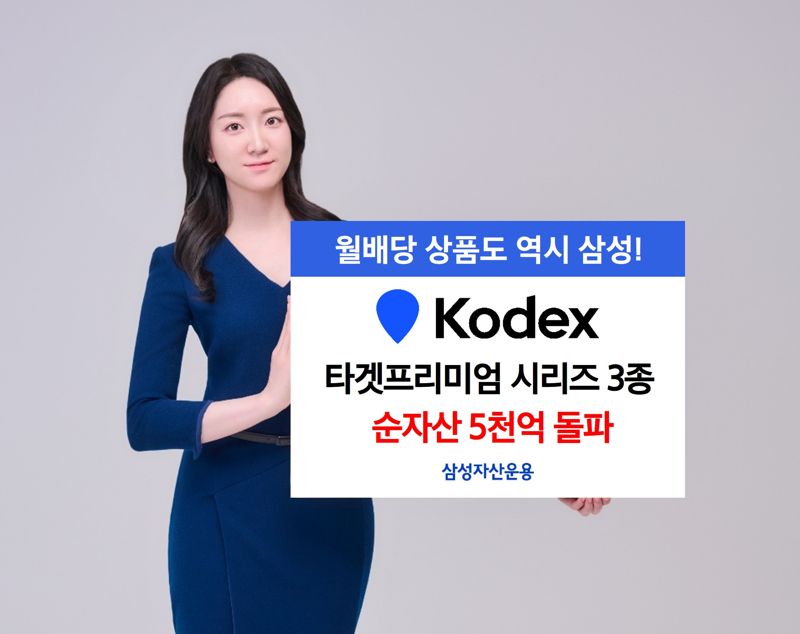 KODEX 타겟프리미엄 ETF 시리즈 3종 순자산 5000억 ‘잭팟’