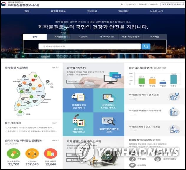 2022년 유해화학물질 제조량 7000만t, 직전 대비 10.5% 감소