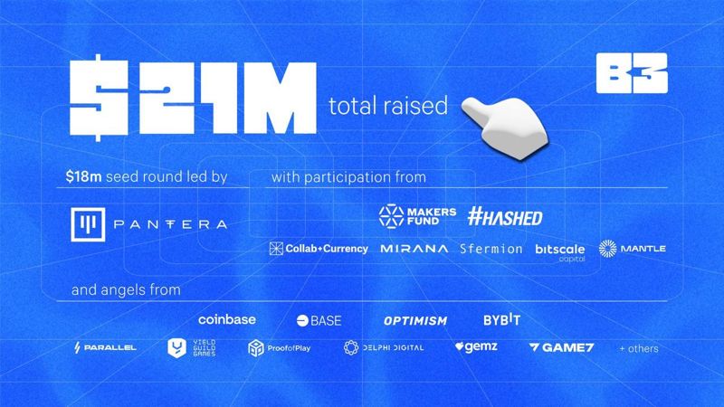 해시드, 코인베이스 출신 모인 B3 시드펀딩에 참여