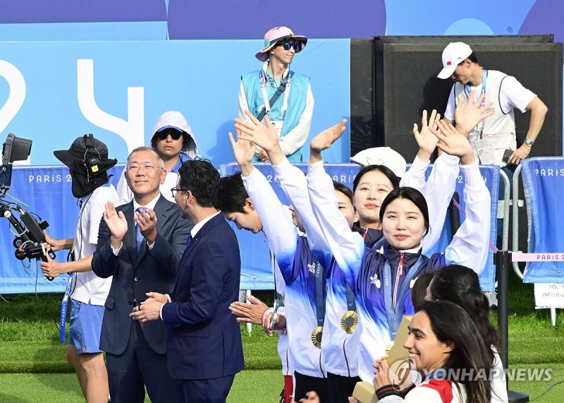 '40년 지원' 정의선 회장 “양궁 위해 모든 지원 다할 것” … 어느 단체와는 너무 다르다
