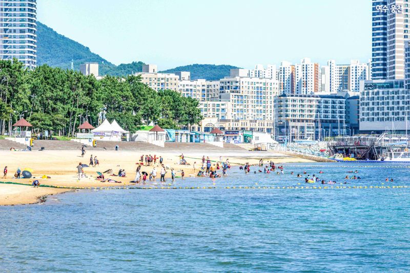 전남도가 여름철 성수기를 맞아 해수욕장 이용객이 쾌적하고 안전하게 피서를 즐기도록 도내 58개소 해수욕장의 안전 실태 점검에 나서는 한편 해파리 모니터링 등 대응 체계도 강화하고 있다. 사진은 여수 웅천해수욕장 모습.