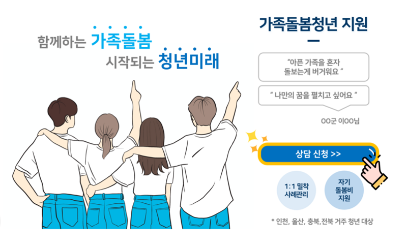 가족 돌보는 청소년·청년 자기돌봄비 200만원 지원