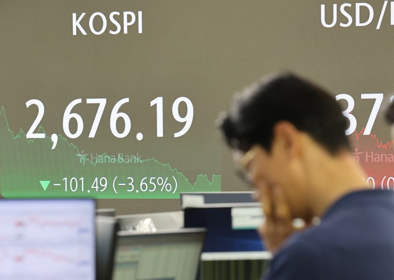 코스피 3.6% 떨어져 2,670대 마감 (서울=연합뉴스)