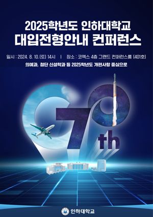 2025학년도 인하대학교 대입전형안내 콘퍼런스 홍보 포스터. 인하대 제공.