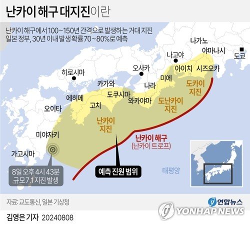 "80% 확률로 터진다" 日난카이트로프 대지진이 뭐길래