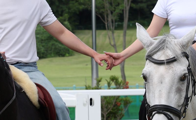 한국마사회 렛츠런파크 부산경남은 예비·신혼부부들을 위해 오는 25일까지 원데이 승마교육과 웨딩 스냅사진 촬영지원 사업의 참여자를 모집한다고 14일 밝혔다. 한국마사회 제공