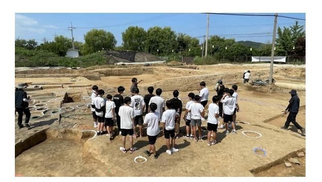 세계유산 백제 아카데미 상반기 현장답사 모습. 국가유산청 제공