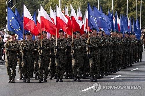 2024년 8월 15일 열린 폴란드 국군의 날 기념 군사 퍼레이드 [AFP=연합뉴스]