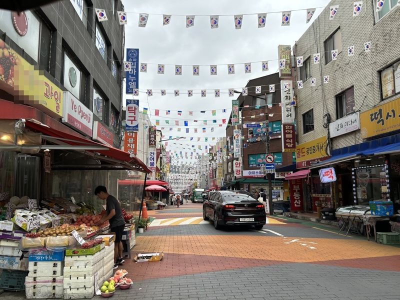 22일 오전 서울 송파구 방이시장 일대. 사진=강명연 기자