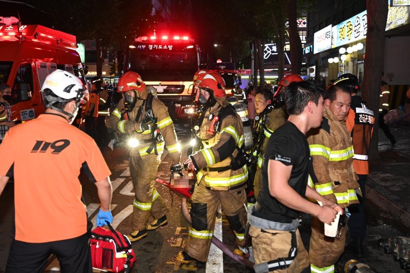 [속보]부천화재 사상자 19명, 순천향 병원 등 6곳 분산 이송 현황