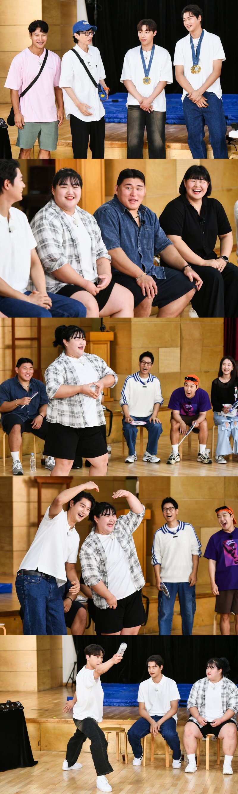 '런닝맨' 올림픽 주역 떴다…오상욱·박혜정 다정한 하트