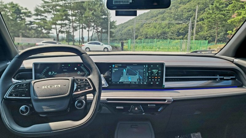 KGM 액티언 실내 모습 ⓒ 뉴스1 박기범 기자