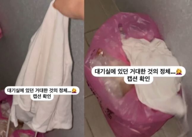 "누가 뭘 쌌나?" 아이돌 대기실서 썩은내…'흰덩어리' 정체는