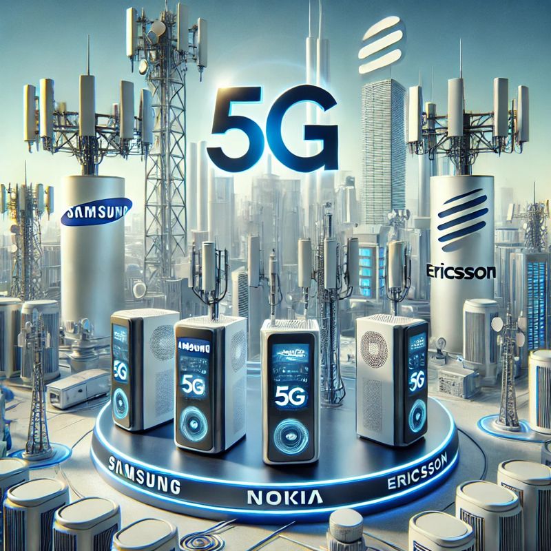 챗GPT 4o로 생성한 5G 이동통신 장비 이미지