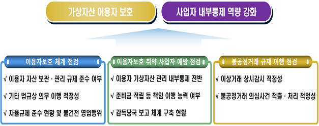 2024년 하반기 가상자산사업자 중점 검사사항 / 자료=금융감독원