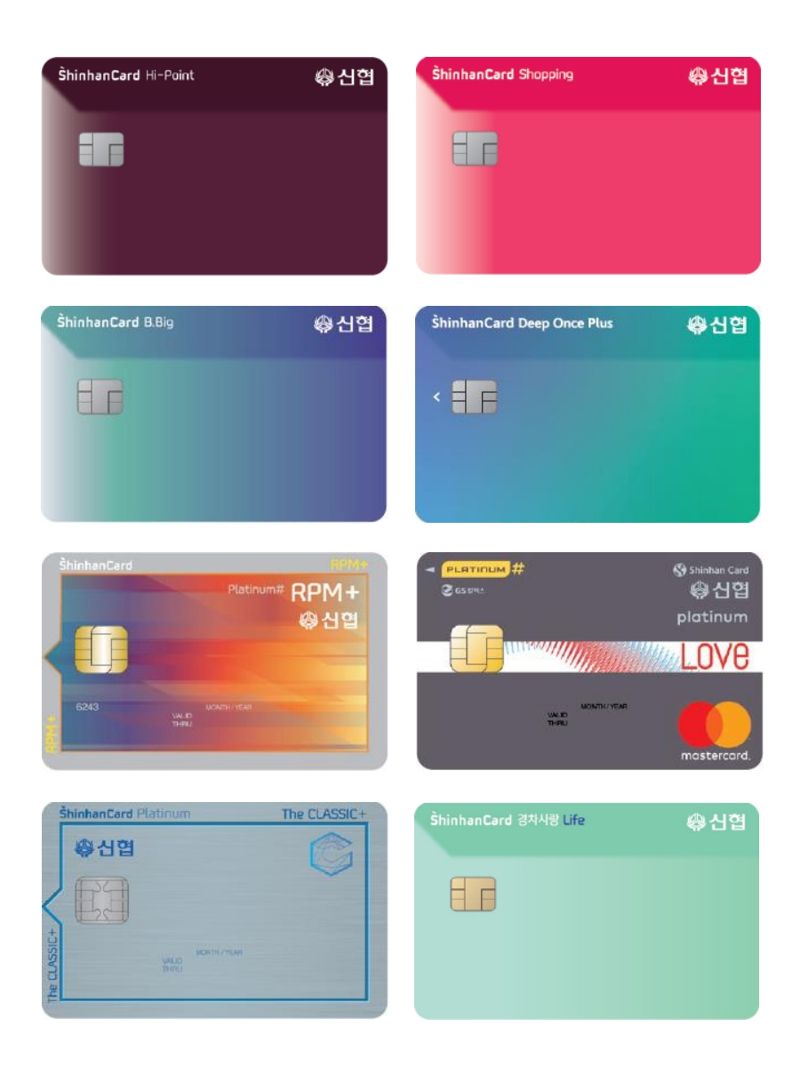 신협-신한카드 제휴카드 실물 사진. 신협중앙회 제공