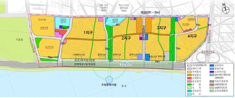 서울 성동구 성수전략정비구역 위치도. 성동구청 제공