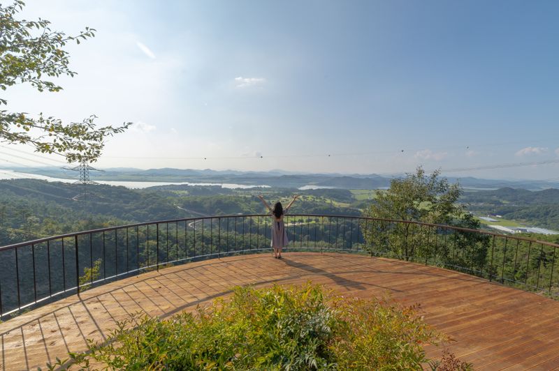 전북 익산 함라산 전망대. 익산시 제공