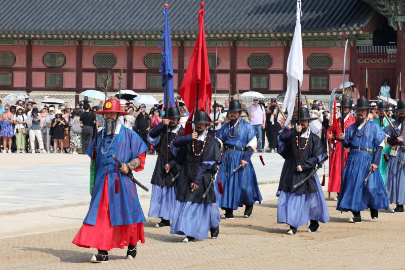 서울 경복궁 수문장 교대식 뉴시스