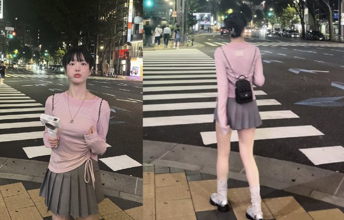 [서울=뉴시스] 11일 이유비는 자신의 사회관계망서비스(SNS)에 "Shibuya , Tokyo"라며 일본 여행 중인 근황을 공유했다. (사진=인스타그램 갈무리) *재판매 및 DB 금지