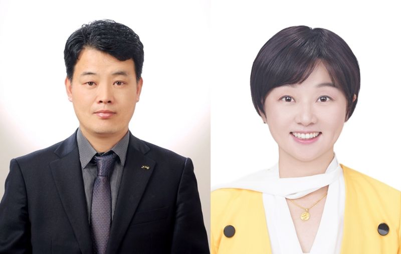 곽인학 광스틸 대표(왼쪽), 이영주 칠갑농산 대표. 중소기업중앙회 제공