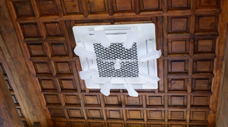 궁궐 양식에서 주로 쓰는 우물천장ⓒ News1 윤슬빈 기자