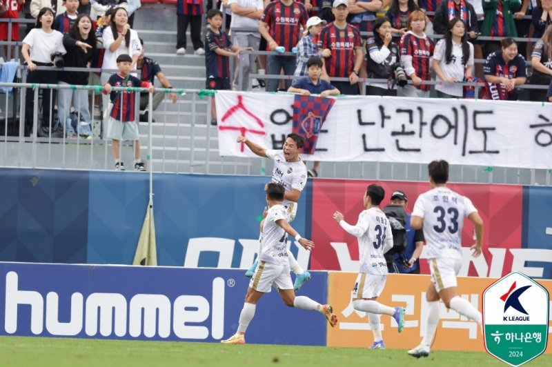 프로 데뷔골을 터뜨린 이승원(한국프로축구연맹 제공)