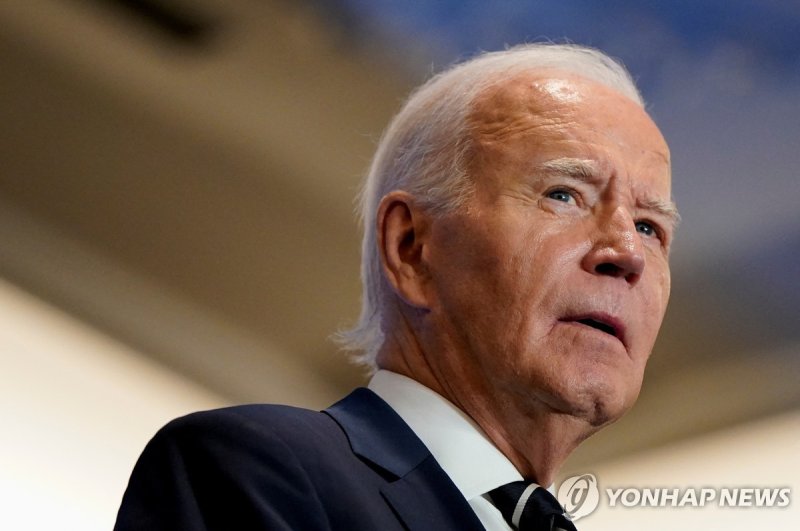 이-헤즈볼라 전면전 향해 한발짝…무차별 포화 속 중동 갈림길 U.S. President Joe Biden speaks at an event supporting the "Global Coalition to Address Synthetic Drug Threats," on the sidelines of the 79th session of the United National General Assembly (UNGA) in New York City, U.S., September 24, 2024. REUTERS/Elizabeth Frantz