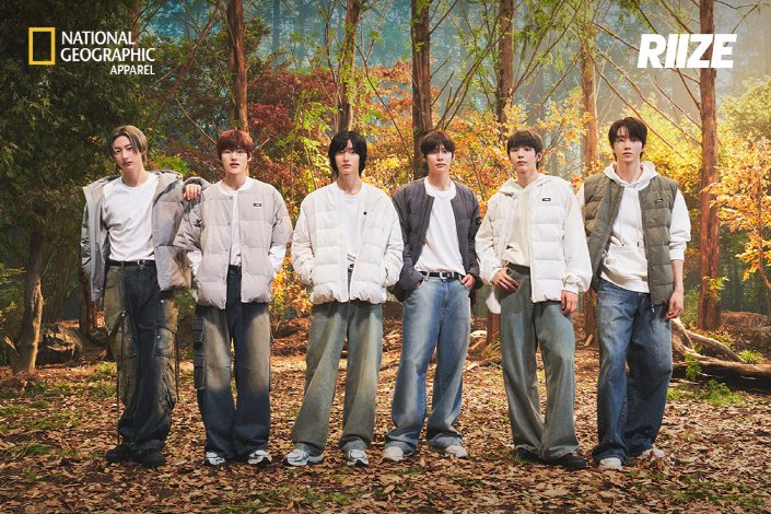 [서울=뉴시스]내셔널지오그래픽 어패럴, 라이즈와 함께한 광고 공개.2024.09.28.(사진=더네이쳐홀딩스 제공)photo@newsis.com