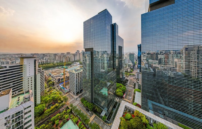 서울시 강남구 삼성화재 서초사옥 '더에셋' 전경 코람코자산신탁 제공